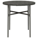 tebord 45 cm polyrattan grå