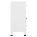industriel kommode 78x40x93 cm metal hvid