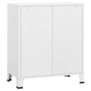industriel kommode 78x40x93 cm metal hvid