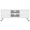 industrielt tv-skab 105x35x42 cm hvid
