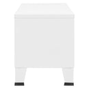 industrielt tv-skab 105x35x42 cm hvid