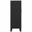 industrielt opbevaringsskab 70x40x115 cm stål sort