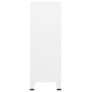 industrielt opbevaringsskab 70x40x115 cm metal hvid