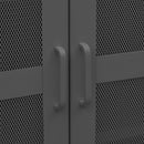 industrielt opbevaringsskab 70x40x115 cm metal antracitgrå