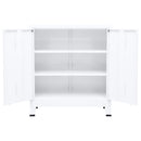 industrielt opbevaringsskab 90x40x100 cm stål hvid