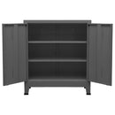 industrielt opbevaringsskab 90x40x100 cm stål antracitgrå