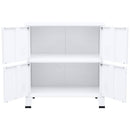industrielt opbevaringsskab 75x40x80 cm stål hvid