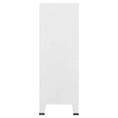 industrielt opbevaringsskab 75x40x115 cm stål hvid