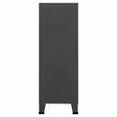 industrielt opbevaringsskab 75x40x115 cm metal antracitgrå