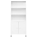 industriel bogreol 80x32x180 cm stål hvid