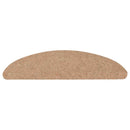 selvklæbende trappemåtter 15 stk. 56x17x3 cm beige