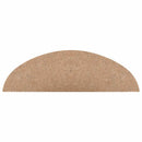 selvklæbende trappemåtter 15 stk. 56x17x3 cm beige