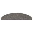 selvklæbende trappemåtter 15 stk. 56x17x3 cm grå