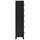 skab 38x40x180 cm stål sort