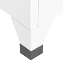 skab 90x45x180 cm stål hvid