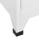 skab 90x45x180 cm stål hvid