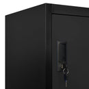skab 90x45x180 cm stål sort