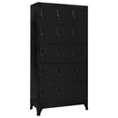 skab 90x40x180 cm stål sort