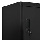skab 90x40x180 cm stål sort