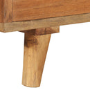 tv-bord 140x30x40 cm massivt akacietræ med honningfinish