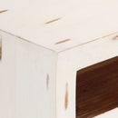 tv-bord 110x30x40 cm massivt akacietræ hvid