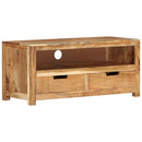 tv-bord 88x35x40 cm massivt akacietræ