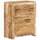 skuffeskab 60x33x75 cm massivt mangotræ
