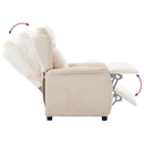 Liggestol Creme 66,5 x 94 x 101,5 cm Polyester