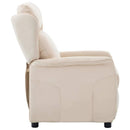Liggestol Creme 66,5 x 94 x 101,5 cm Polyester