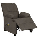 massagestol mikrofiberstof mørkegrå