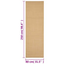 gulvtæppe 80x250 cm naturlig sisal