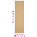 gulvtæppe 80x300 cm naturlig sisal