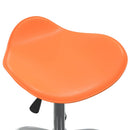 drejelig spisebordsstol kunstlæder orange