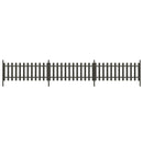 stakit med stolper 3 stk. 614x80 cm WPC