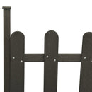 stakit med stolper 3 stk. 614x80 cm WPC