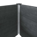 højbed 200x50x91 cm WPC grå