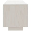 tv-bord 110x30x33,5 cm massivt fyrretræ hvid