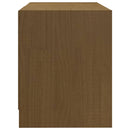 tv-skab 80x31x39 cm massivt grantræ honningbrun