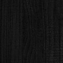 sengeramme 135x190 cm Double massivt fyrretræ sort