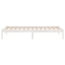 sengeramme 90x200 cm massivt fyrretræ hvid