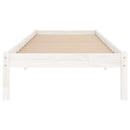 sengeramme 100x200 cm massivt fyrretræ hvid