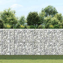 gabion-højbede 3 stk. 30x30x100 cm jern