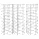 gabion-højbede 3 stk. 30x30x100 cm jern