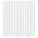 gabion-højbede 3 stk. 30x30x150 cm jern
