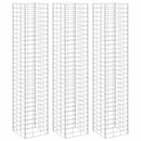 gabion-højbede 3 stk. 30x30x150 cm jern