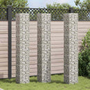 gabion-højbede 3 stk. 30x30x200 cm jern