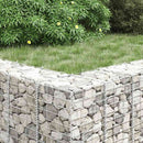 gabion-højbede 3 stk. 30x30x200 cm jern