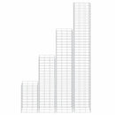 gabion-højbede 4 stk. 30x30x50/100/150/200 cm jern