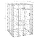 gabionkurve 2 stk. 40x40x60 cm jern