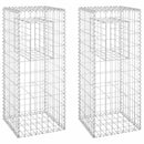 gabionkurve 2 stk. 40x40x100 cm jern